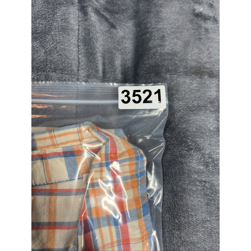 Prana Plaid Button Up Shirt Mens Sz XL Multicolor, Casual Short Sleeve Beach - Picture 8 of 8